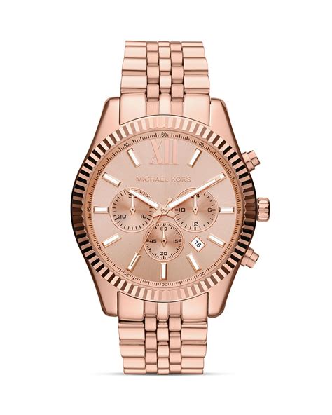 michael kors rose gold glitter watch|rose gold mk watch men.